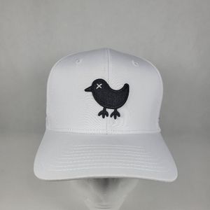 Bad Birdie Golf Baseball Hat Mens White Adjustable